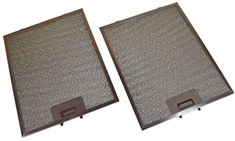 Ufixt Universal Cooker Hood Metal Grease Filter (Silver, 320 x 260mm) x 2 Pack