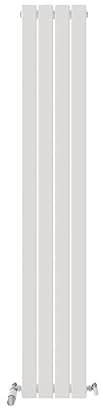 iBathUK Apex Tall Vertical Radiator, Single Flat Panel Radiators, 1800x228mm Slim Radiator, Wall Mounted for Bathroom,Kitchen,Living Room- White