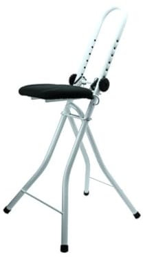 MSV MS152 - Asiento de Planchar, algodón, Color Blanco y Negro