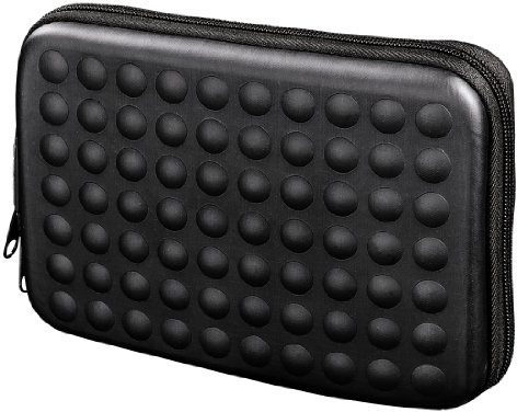 Hama Navi-Tasche Dots, 6 Zoll (15cm), Schwarz, 00093828, 17 x 10,5 cm