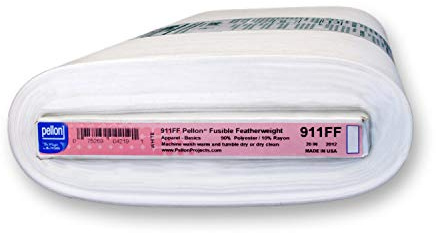 Pellon PEL04 Entoilage thermofusible de poids plume à moyen par 0,5 m 100 % polyester sans acide