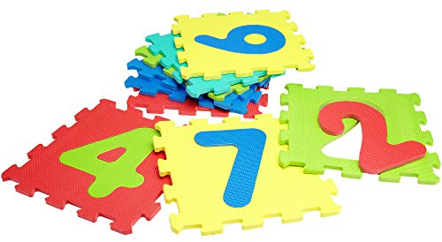 Vitamina G 05094 - Mattonelle Puzzle Numeri, 9 Pezzi
