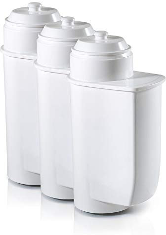 Bosch BRITA Intenza Wasserfilter TCZ7033, verringert den Kalkgehalt des Wassers, reduziert geschmacksstörende Stoffe, passend für Kaffeevollautomaten der Vero Serie und Einbauvollautomaten, weiß