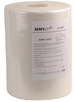 Semy Top Rouleau de 500 chiffons spécial nettoyage Double épaisseur Blanc 32 x 37 cm