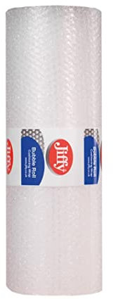 Jiffy Bubble Film Roll 750mmx75m Small Cell Clear BROE53955, White