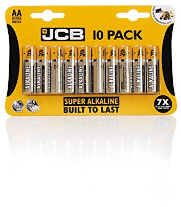 S5361 JCB AA Super Alkaline Batteries - Pack of 10