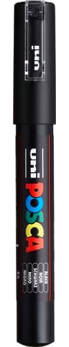 Uni-Ball 17897000 Posca Extra Fine Bullet Tip Marker - Black PC-1M