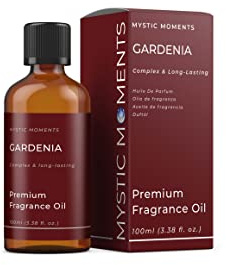 Mystic Moments | Gardenia Fragrance Oil 100ml | Rich White Floral Aroma | Creamy, Elegant Scent for Candles, Soap & Home Fragrance