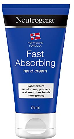 Neutrogena Norwegian Formula Fast-Absorbing Hand Cream (1x 75ml), Lightweight and Non-Greasy Formula for Dry Hands, Provides Nourishment and Protection, Suitable for Sensitive Skin