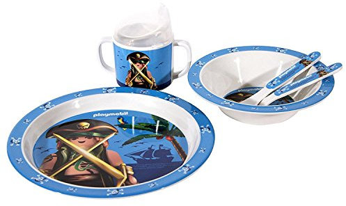 Coffret vajilla Playmobil en melamina niños 5 piezas Niño. The concept factory