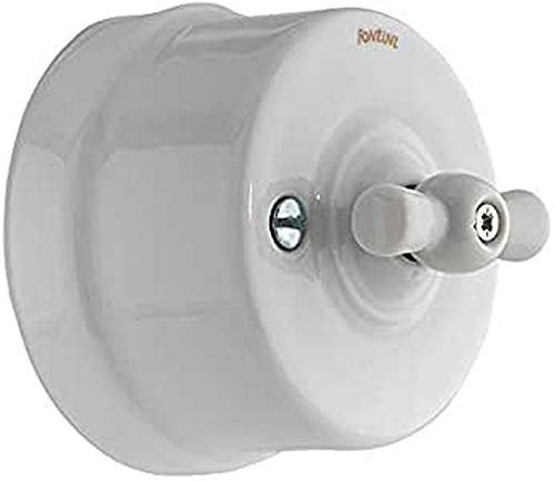 Fontini - Commutateur ruban porcelaine blanc neige garby réf. 6583010002