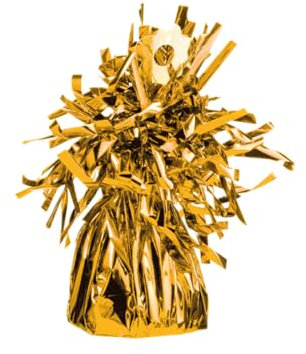 Amscan 991365-19 - Ballongewicht Folie Gold, 170 g