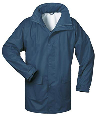 Norway PU Regen-Jacke mit Kapuze - Marine - Größe: S