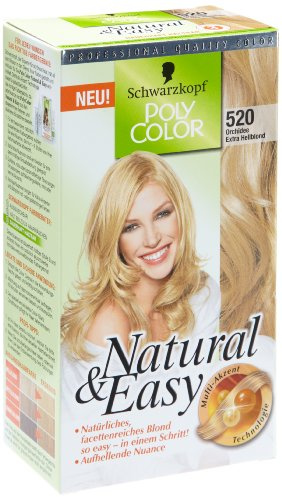 Schwarzkopf Poly Color Natural & Easy Orchidee Extra Hellblond , 142,5 ml, 2er Pack (2 Stück)