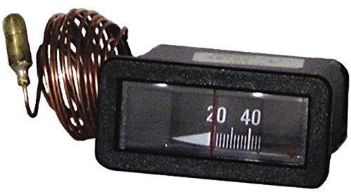DIFF - Thermomètre rectangulaire, capillaire 1500mm, 10/105°C - DIFF