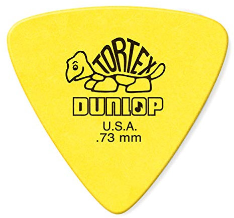 JIM DUNLOP Plektrum Tortex Triangel 0,73mm 6 Stück