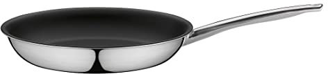 Spring Vulcano Classic Bratpfanne 32 cm | Edelstahl | Antihaft-beschichtete Pfanne | Induktionsgeeignet | 5-Lagen-Mehrschichtmaterial | Bratpfanne Induktion | ofenfeste Edelstahlpfanne
