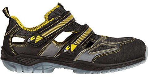 Cofra 30040-001.W38 Ace S1 P SRC Sandalias de Seguridad, Negro/Amarillo, Talla 38