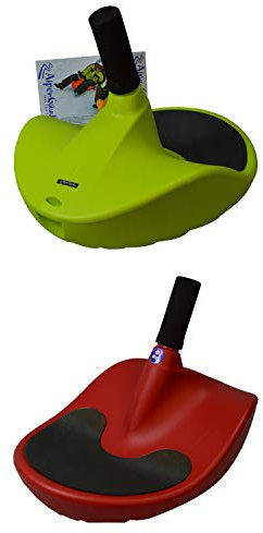 Unbekannt Set AlpenGaudi AlpenGaudi Kunststoffunststoffrodel AlpenZipfel,rot und grün, 57cm Bob Rodel Zipfelbob bis 100Kg belastbar Zipfel