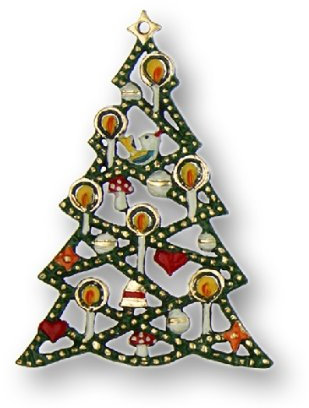 Zinnfigur Christbaum mit Kerzen