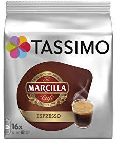 Tassimo Marcilla - Café Espresso, 1 pack de 16 T-DISCs
