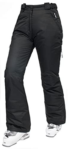 Trespass Damen Lohan Wasserdichte Skihose Mit Seitenbel ftung, Black, M EU