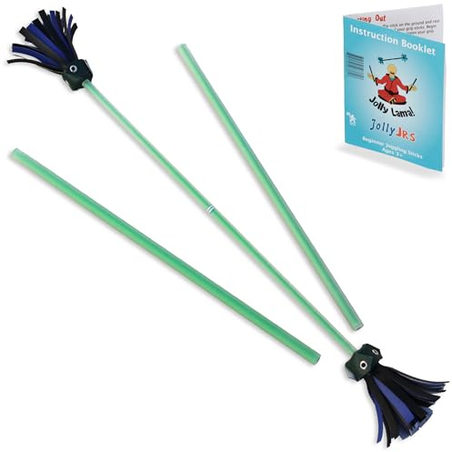 Green Jolly JRS Beginner Juggling Flower Sticks