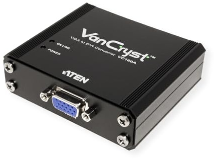 Aten VC160A-AT-G - Adaptador DVI para VGA, Verde