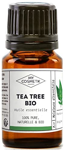 MyCosmetik - Huile Essentielle de Tea tree BIO AB - Issue de l'agriculture Biologique - Chémotypées HEBBD/HECT - 100% pure et naturelle - Certifié ECOCERT - Fabriqué en France - 30 ml