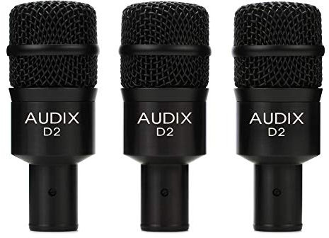 AUDIX D2 TRIO 3-Piece Drum Microphone Package with DVICE Clamps