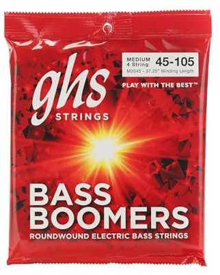 GHS M3045X Jeu de 4 Cordes pour Basse électrique Long Scale Medium