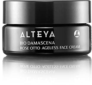 Alteya Organic Ageless Rose Face Cream 50ml - NaTrue Certified Organic - Bulgarian Rose Oil and the Bio DamascenaTM- Skin Reviving Complex - Restaurative, Promoting a Radiant Glowing Appearance