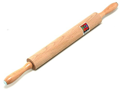 Home Mattarello con Manico Girevole, 40 cm, Legno, 60x4x4 cm