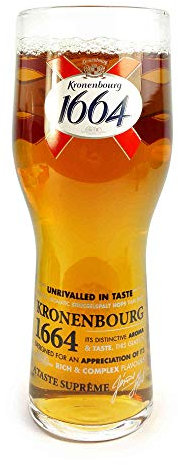 Tuff-Luv Pint origine verre de bière / Barware CE 20oz / 570ml - Kronenbourg 1664
