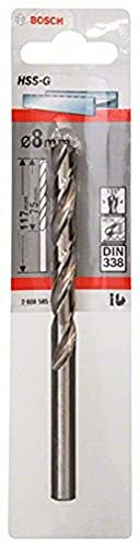 Bosch Pro Metallbohrer HSS-G geschliffen (Ø 8 mm)