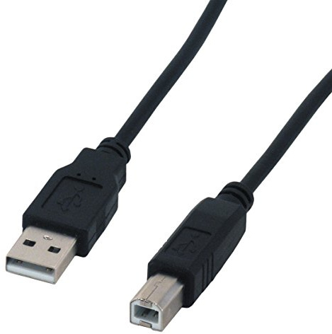 MCL MC922ABE-3M/N 3 m kompatibel USB 2.0 A till B-kontaktkabel – svart