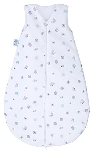 Julius Zöllner Baby Sommerschlafsack aus 100% Baumwolle, Größe 70, Standard 100 by OEKO-TEX, made in Germany, Happy Animals mint