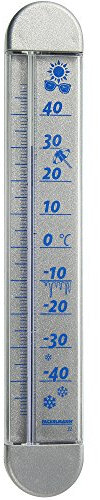 Fackelmann Fensterthermometer 19x4 cm aus Kunststoff/PS, blau, 19x4x4 cm, 63730