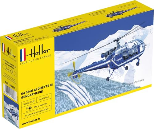 Heller 80286 Modellbausatz Aerospatiale SA 316 Alouette III Gendarmerie