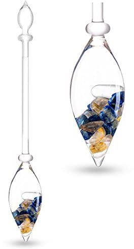 VitaJuwel INSPIRATION Edelsteinphiole mit Lapislazuli & Rutilquarz für Fokus und Kreativität