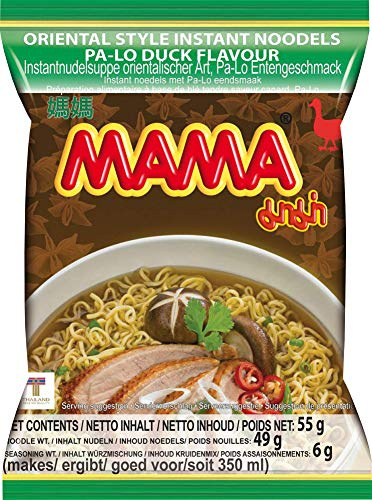 MAMA Instantnudeln mit Entenfleischgeschmack – Instantnudelsuppe orientalischer Art – Authentisch thailändisch kochen – 24 x 55 g