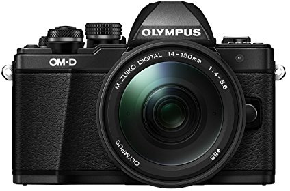 Olympus OM-D E-M10 Mark II Systemkamera Kit (16 Megapixel, 5-Achsen VCM Bildstabilisator, Sucher mit 2,36 Mio-OLED, Full-HD, WLAN, M.Zuiko Digital ED 14-150mm Objektiv, Metallgehäuse) schwarz