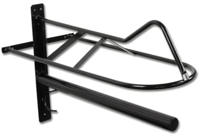 WALDHAUSEN Sattelhalter mit Sattelunterlagenstange, Metall, schwarz