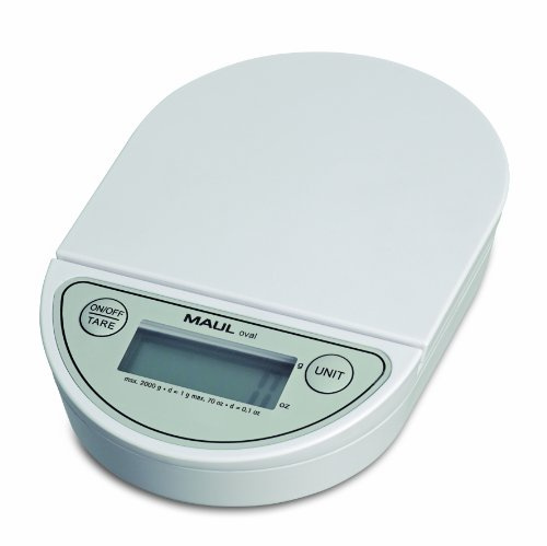 MAUL Pèse-lettres électronique MAULoval 1622002 alimentation par pile capacité 2000 g
