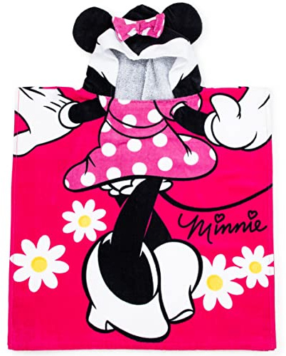 Disney Minnie Mouse 22 x 22 Hooded Poncho Bath/Beach Towel