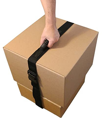 Shoulder Dolly HandyLifter Sangle de Transport avec Crochet et poignée pour Un Levage Facile. Déplacez, soulevez, transportez et sécurisez des Objets Lourds de manière sûre, Noir