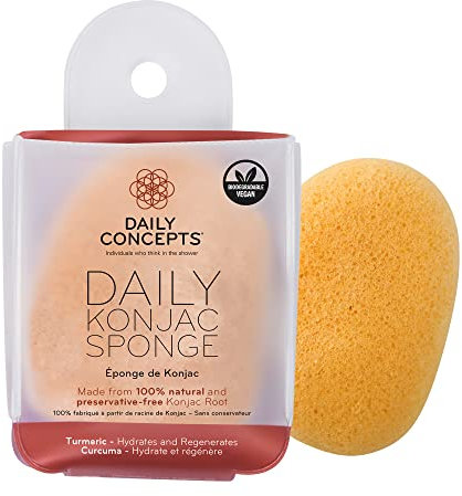 Konjac Sponge, Turmeric by Daily Concepts