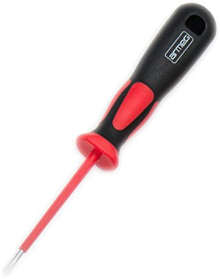 Armeg SDRSL2.5 GripX2 SL2.5 x 75 1000V Insulated VDE Screwdriver - Red/Black