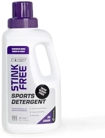 2Toms StinkFree Detergent Sportwaschmittel – Geruchsentferner für Funktionskleidung, Sportwäsche & Handtücher, parfümfrei, ideal für empfindliche Haut & atmungsaktive Stoffe – 887 ml Flasche