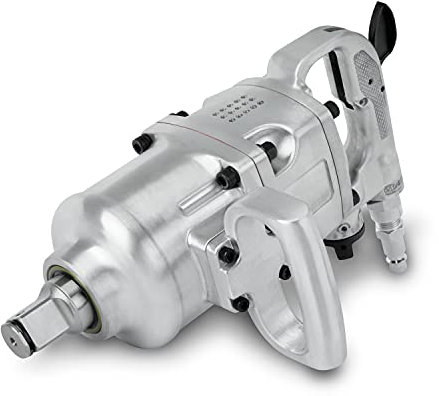 EBERTH Avvitatore a impulsi avvitatore ad aria compressa con presa da 1 pollice e attacco da 1/2 pollice 1620 Nm, mandrino corto, meccanismo a doppio impatto, 3500 rpm, 2 impugnature